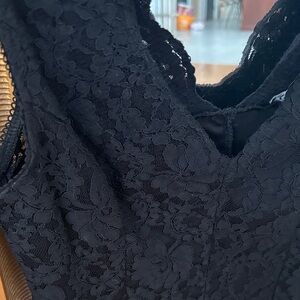 Express Black Lace Bodysuit